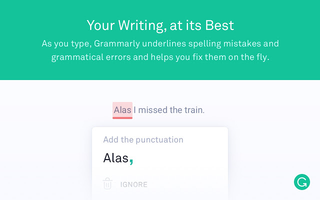 Grammarly for Chrome - 12 Chrome Extensions para Desenvolvedores Web