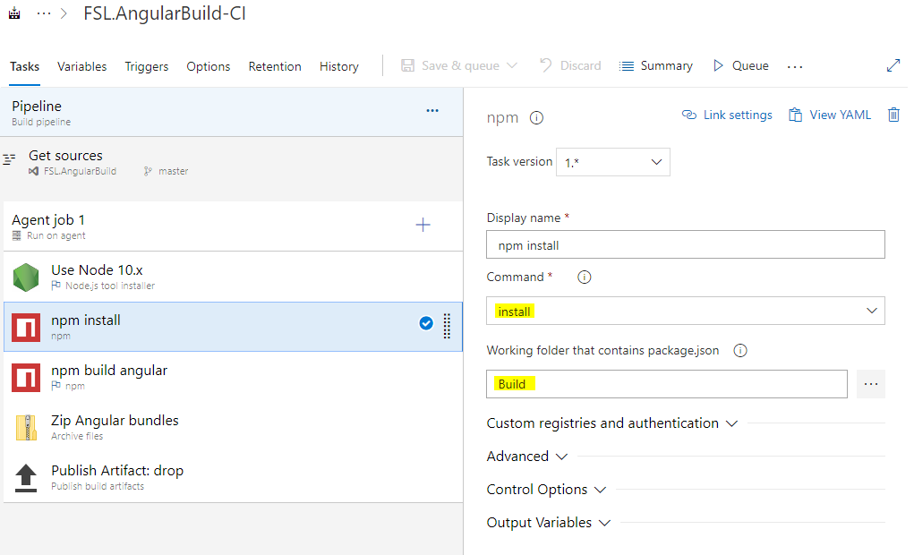 Angular: Configurando Build no Azure Devops